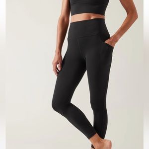 Athleta black 7/8 leggings , medium